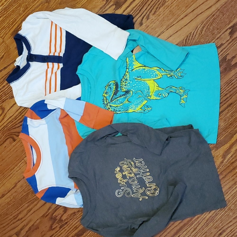 Lot 3t Boys Long Sleeve Tees. Cat & Jack, Crazy 8, Old Navy.